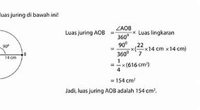 Cara Mencari Keliling Lingkaran Jika Diketahui Panjang Busur